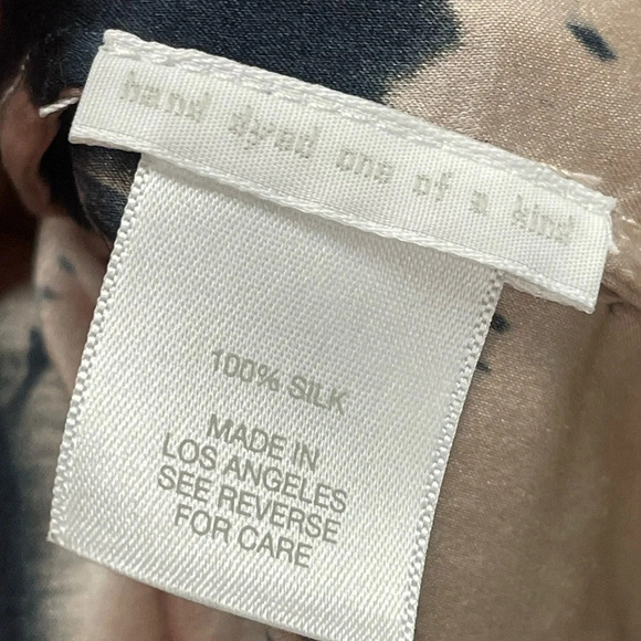 Amanda Bond Floral Silk Blouse Small Hand Dyed - Picture 9 of 11